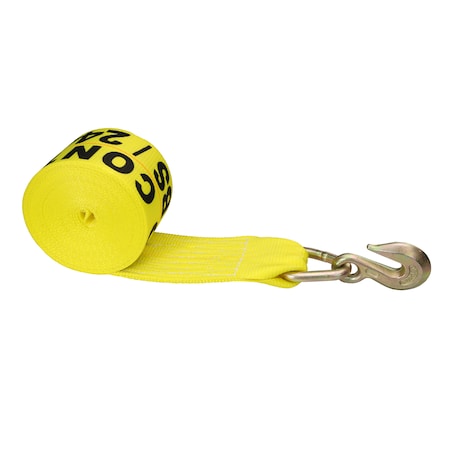 Us Cargo Control 4" x 30' Winch Straps with Grab Hook, 430GH 430GH